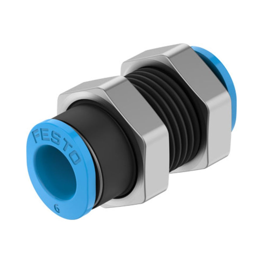 Racor mini pasamuros QSMS, tubo 6 mm
