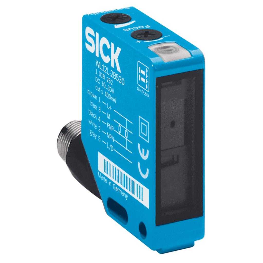 Barrera fotoeléctrica réflex WL12L Láser, PNP, NPN, claro/oscuro, M12 5P