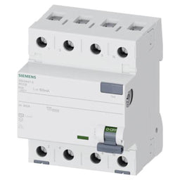 Interruptor diferencial, 4 polos, tipo AC, 80A, 100mA