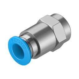 Racor recto rosca hembra QSF, 1/8, tubo 8 mm