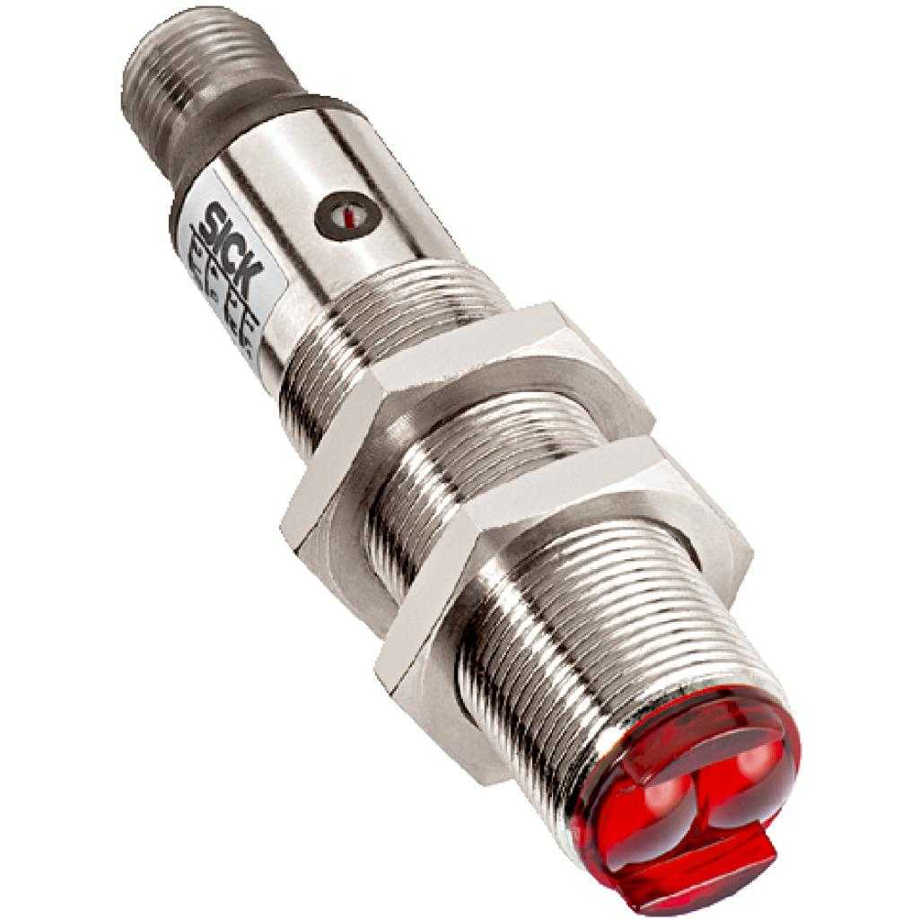 Fotocélula detección sobre objeto VTB18 LED, PNP, claro/oscuro, M12 4P