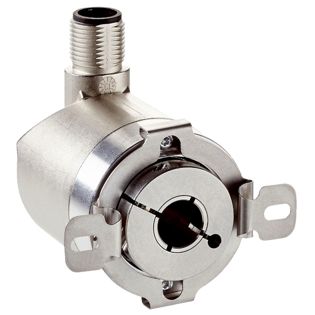 Encoders absolutos AHS/AHM36, Multivuelta, 14 bit x 12 bit, Eje 10mm, IO-Link,  programable, M12 4P