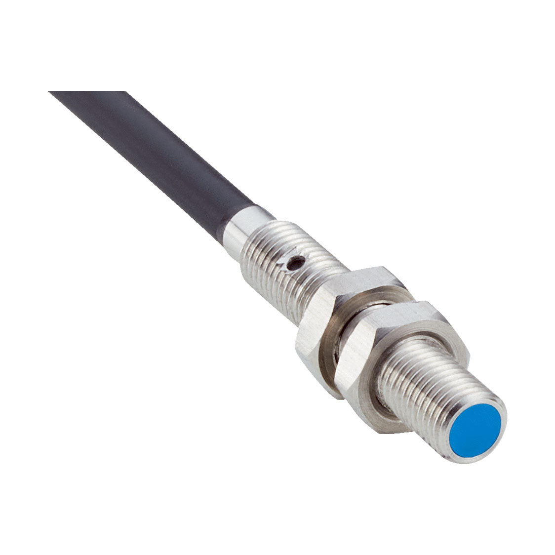 Inductivo IMM04, NPN NO, Sn=1 mm ultracorta, enrasado, C.c. 3 hilos, cable 2 m