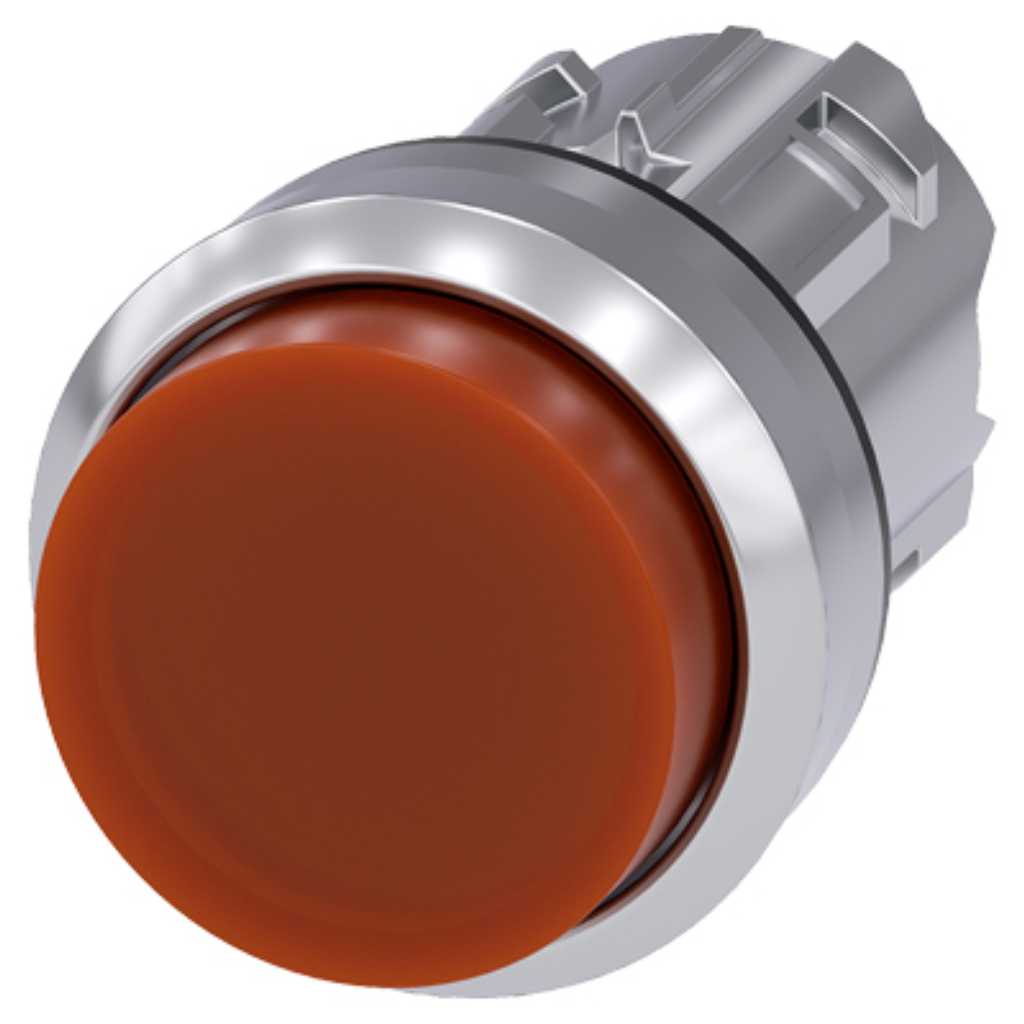 Cabeza pulsador 3SU, 22mm, metal, saliente