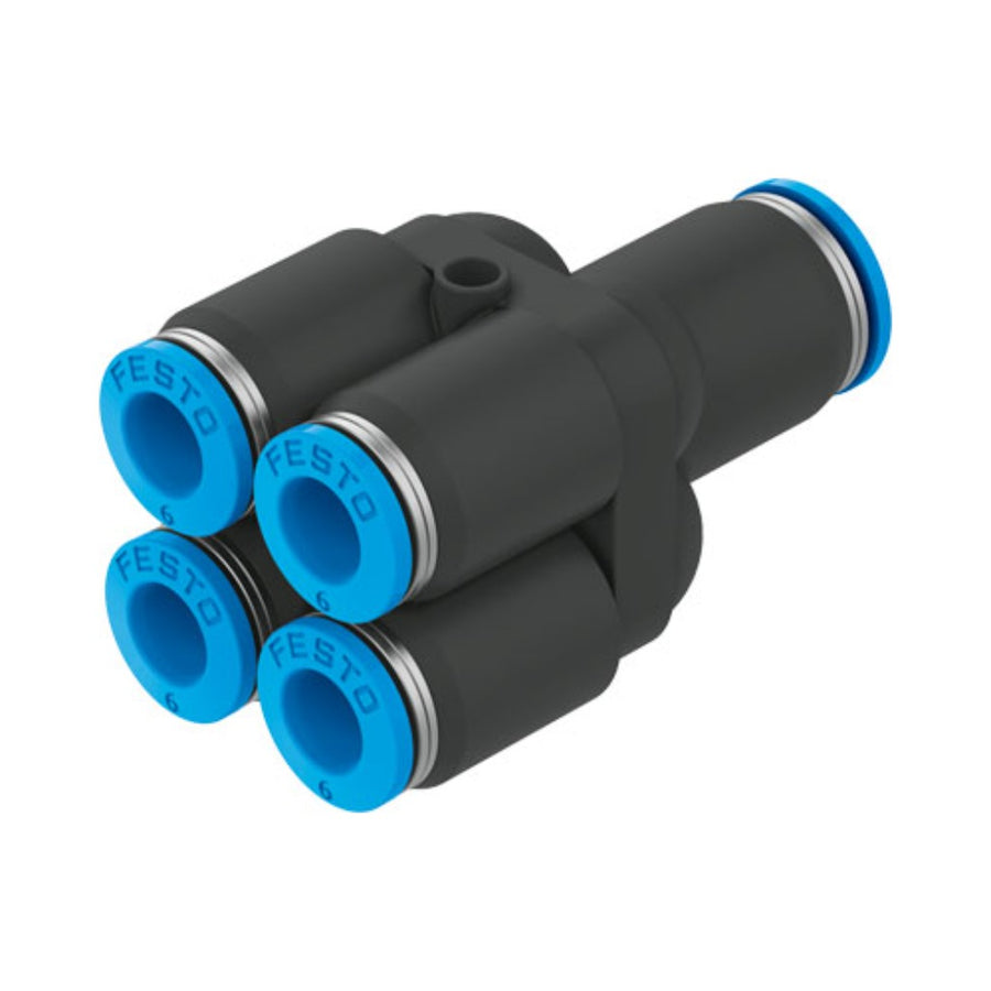 Distribuidor múltiple QSQ-8-6, DN 4,6 mm