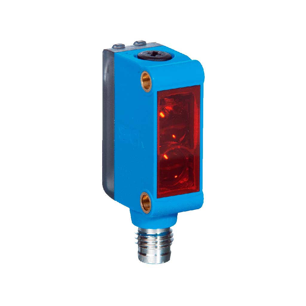 Barrera fotoeléctrica réflex GL6 LED, NPN, claro/oscuro, M8 4P
