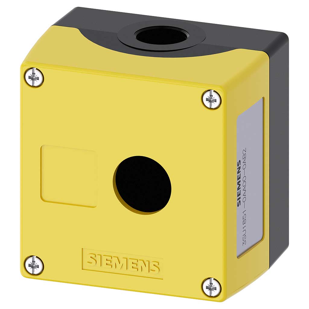 Caja mando 3SU, metal, 22mm, 1 puntos