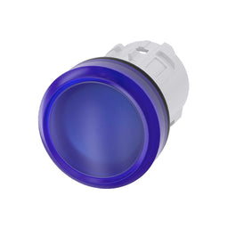 Cabeza pulsador 3SU, 22mm, plástico, azul