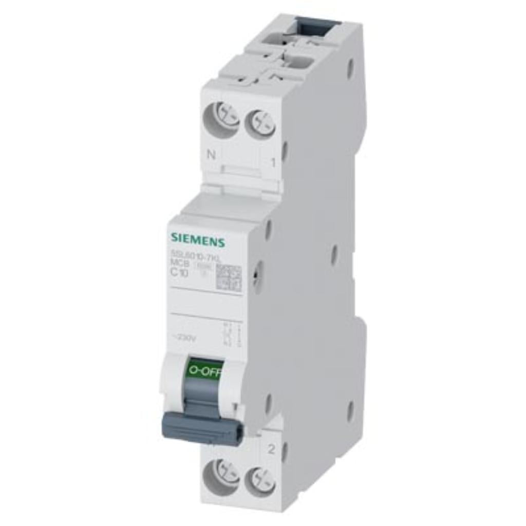 Magnetotérmico 230 V, 6 kA 1+N polos/1 mód., N a izquierda, C10