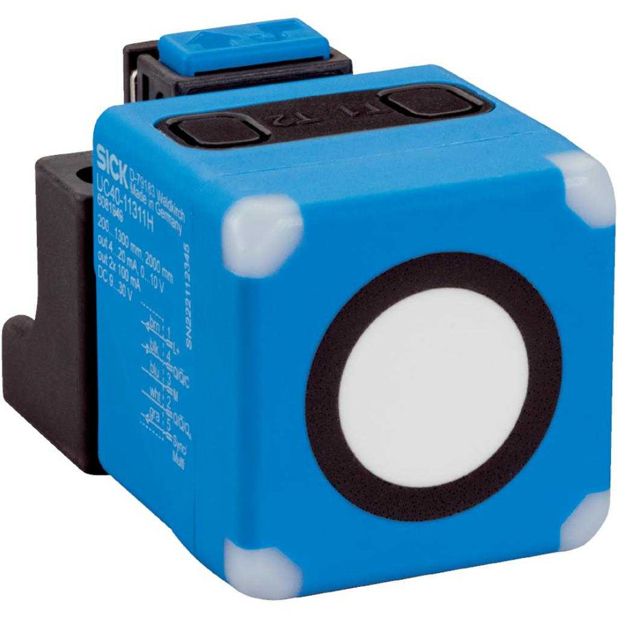 Sensor ultrasonido UC40, IO-Link, Recto, 1 x en contr, M12 5P