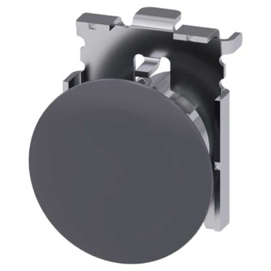 Cabeza pulsador 3SU, 30mm, metal, gris