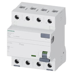 Interruptor diferencial, 4 polos, tipo AC, 40A, 30mA