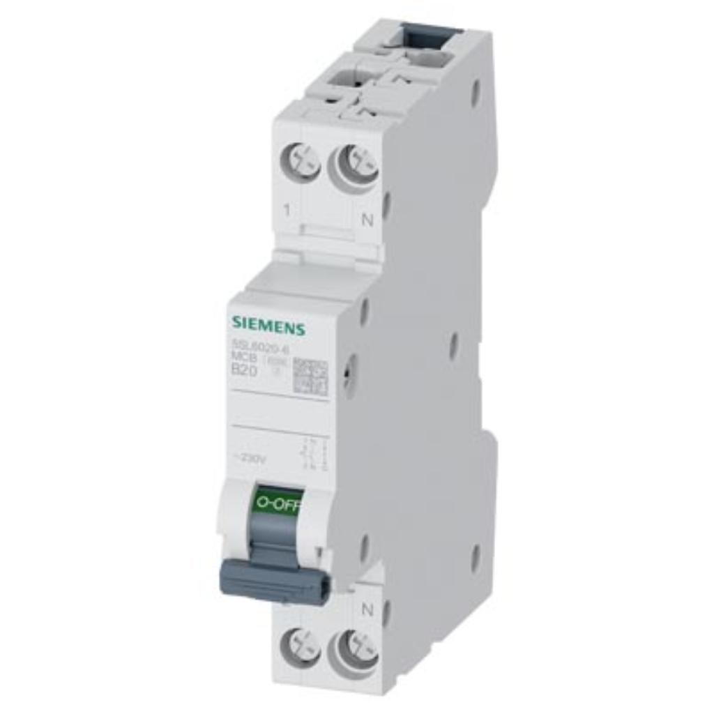 Magnetotérmico 230 V, 6 kA 1+N polos/1 mód., B20