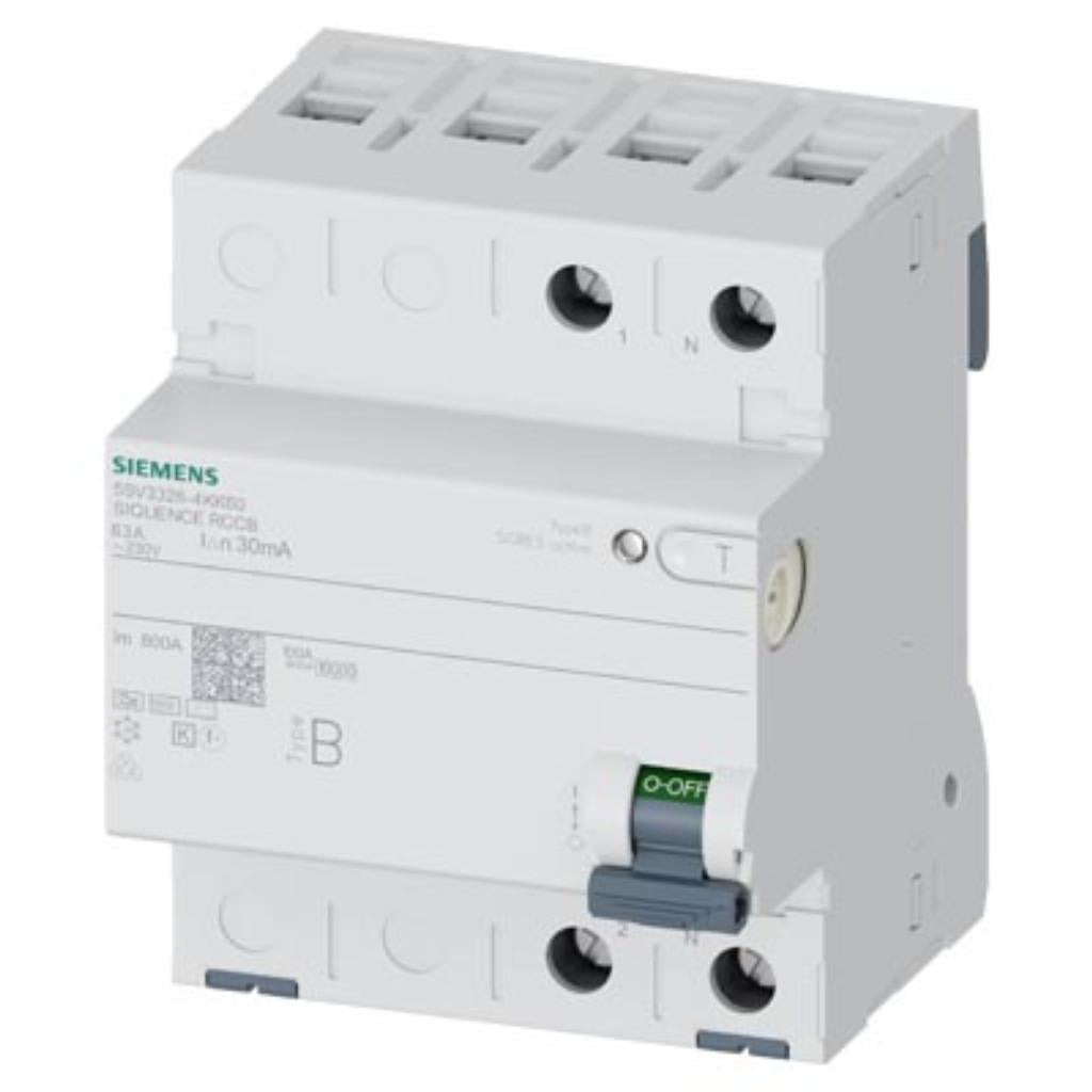 Interruptor diferencial, tipo B, 230V, 63A, 30mA