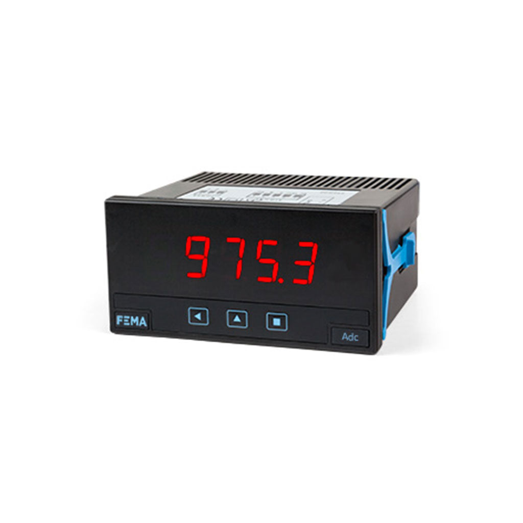 Indicador panel + voltímetro DC y amperímetro DC +  85 a 265 Vac/dc + 2x 1 relé + 1 OA