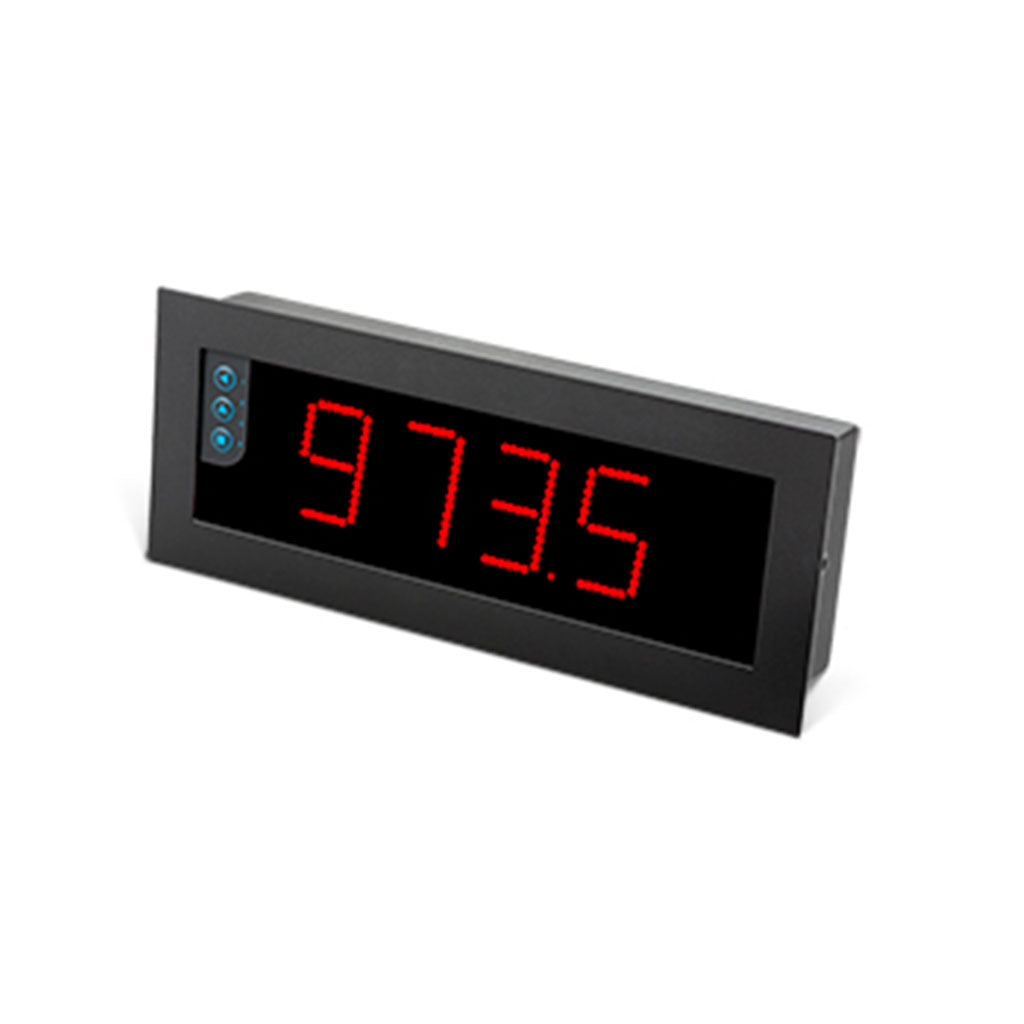 Indicador de 4 dígitos, 60mm, rojo + contador de impulsos, tacómetro, periodímetro