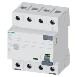 Interruptor diferencial, 4 polos, tipo A, 40A, 500mA