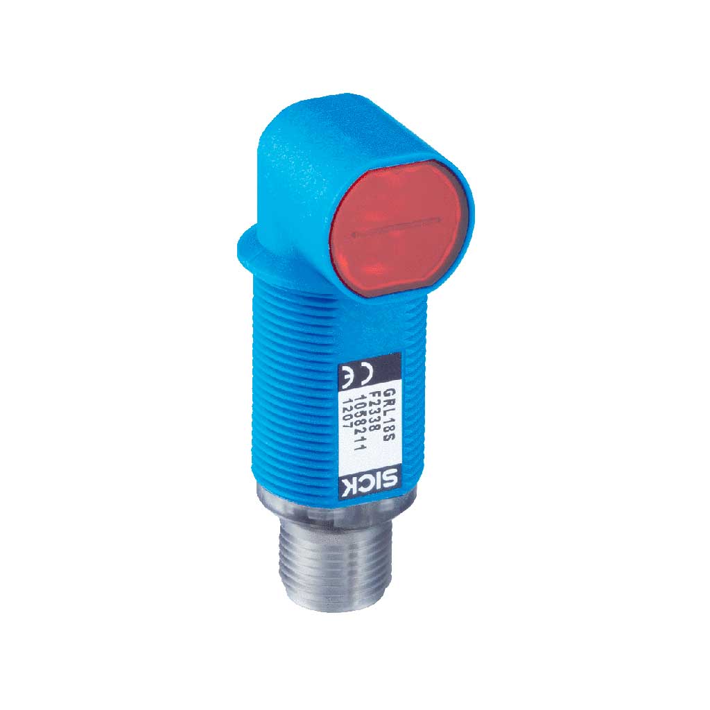 Fotocélula detección sobre objeto GRTE18S LED, PNP, claro/oscuro, M12 4P