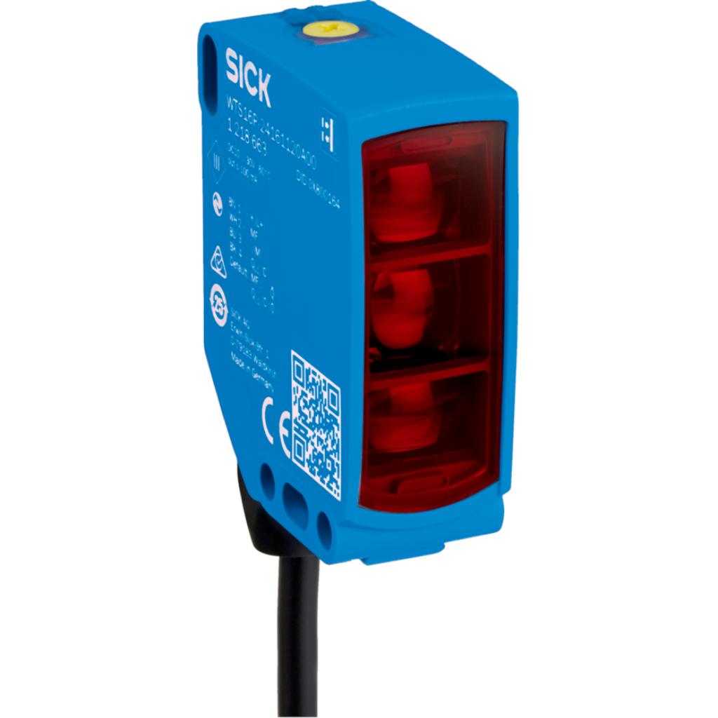 Fotocélula detección sobre objeto WTS16P LED, PNP/NPN, claro/oscuro, cable 4H 2m