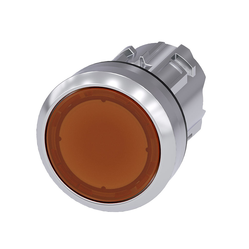 Cabeza pulsador 3SU, 22mm, metal, rasante