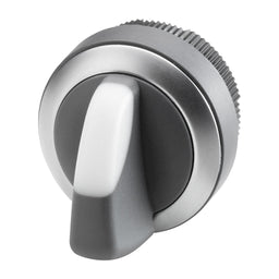 Selector para extension Units, 22mm redondo, plástico, led blanco, 3 posiciones