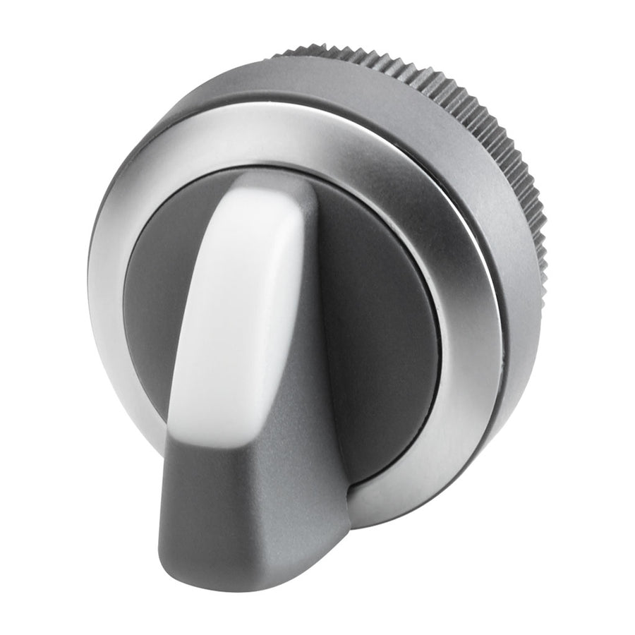 Selector para extension Units, 22mm redondo, plástico, led blanco, 3 posiciones