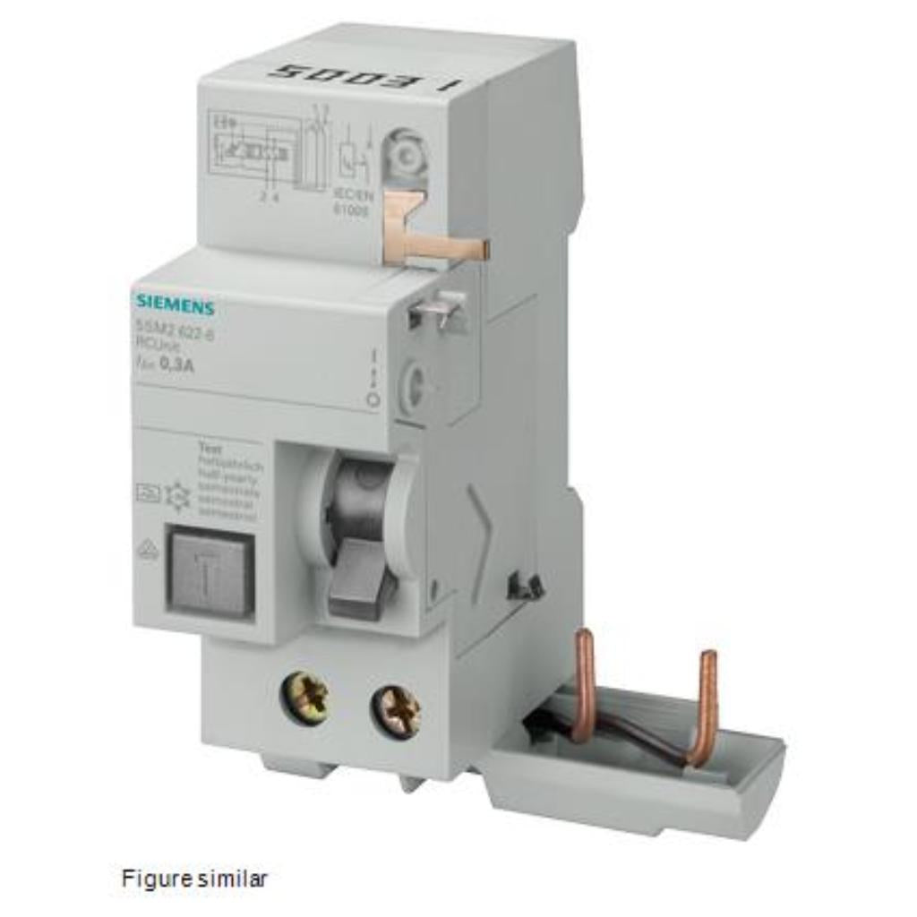 Bloque de protección diferencial, 2 polos, tipo AC, 40A
