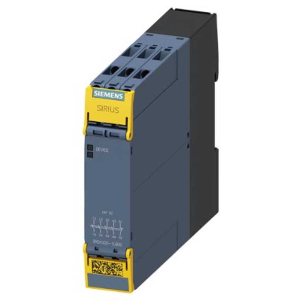 Relé interfaz, 3RQ, 4NA/1NC, 24V DC, tornillo