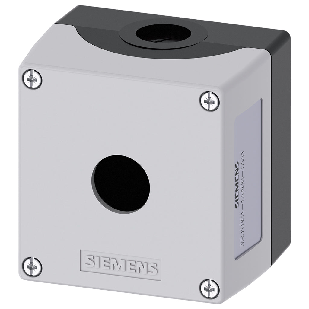 Caja mando 3SU, plástico, 22mm, 1 puntos