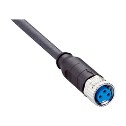 Cable sensor YF8, hembra M8 3P cod.A, abierto, sin apant., 10m 3H PUR