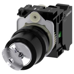 Pulsador 3SU, 22mm, plástico, 1NA, resorte