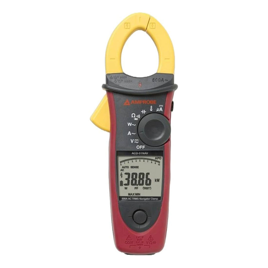 ACDC-52NAV Pinza amperimétrica 600A AC/DC TRMS, mordaza 42mm