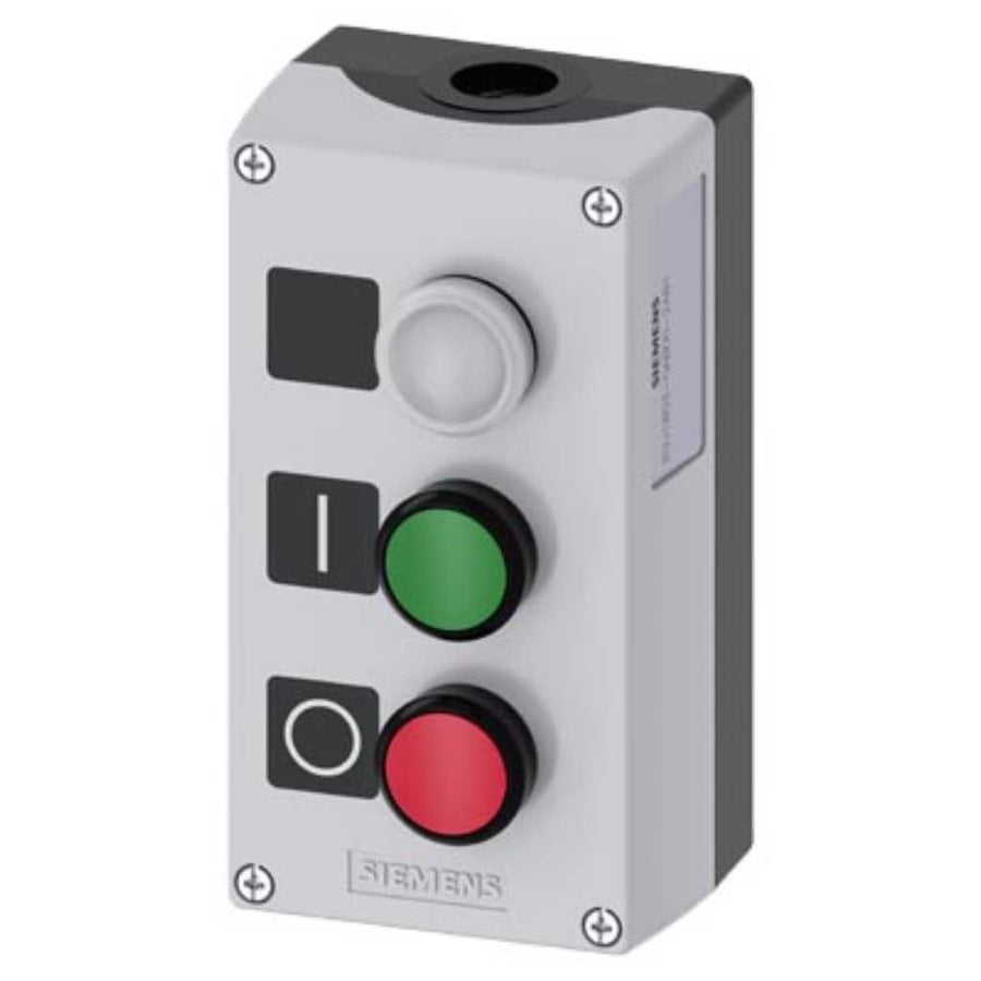 Caja mando 3SU, plástico, 22mm, 3 puntos