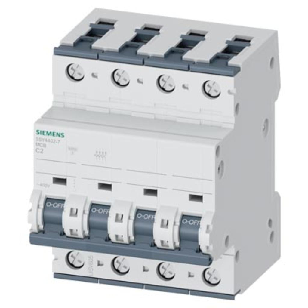 Magnetotérmico 400V 10kA, 4 polos, C, 2A, T=70 mm