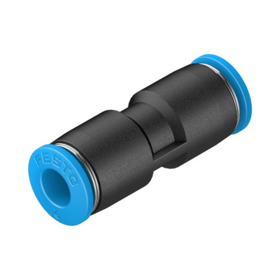 Racor recto QS, tubo 6 mm