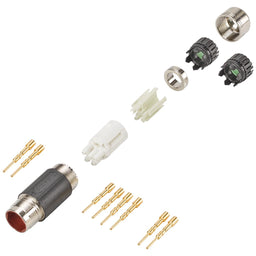Conector de potencia tam. 1, macho, 6 polos