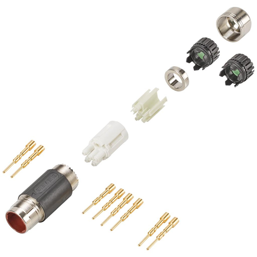Conector de potencia tam. 1, macho, 6 polos