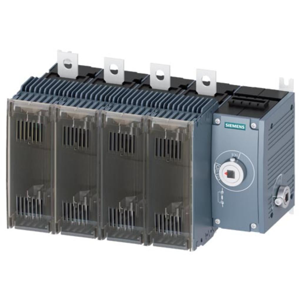 Seccionador con fusibles, 4 polos, tamaño 3, NH0, 250A