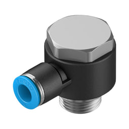 Racor codo orientable QSLV, G3/8, tubo 8 mm