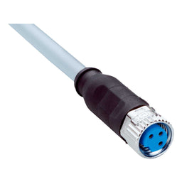 Cable sensor YF8, hembra M8 3P cod.A, abierto, sin apant., 2m 3H PVC