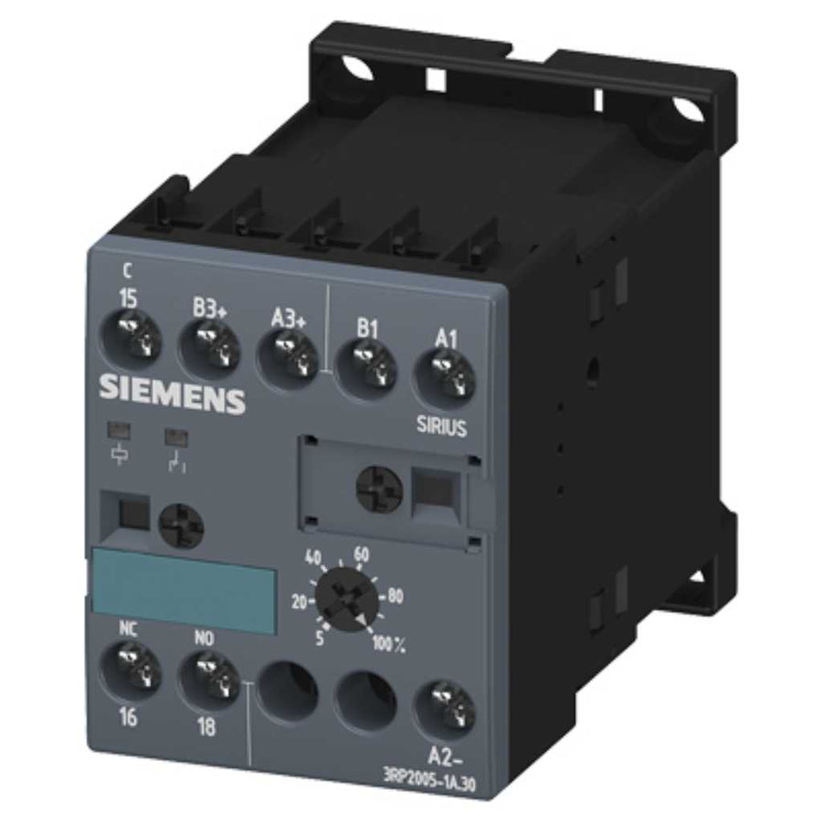 Relé temporizador, 3RP, multifunción, 1CO, 24V AC/DC, tornillo