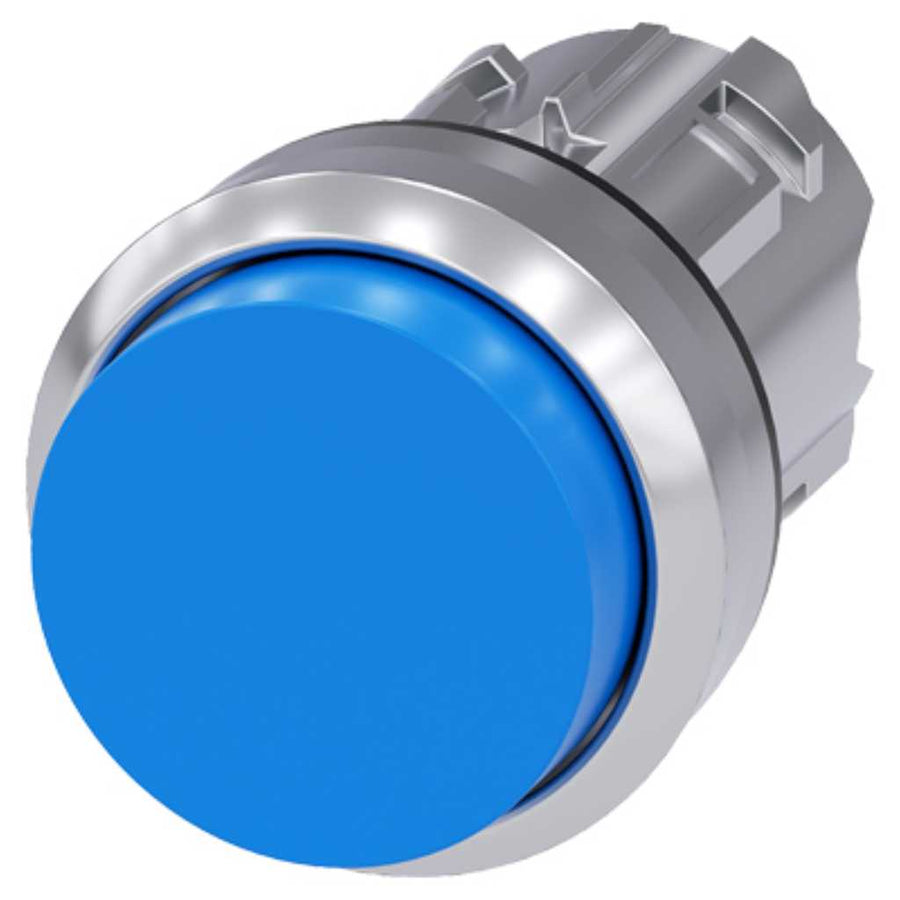 Cabeza pulsador 3SU, 22mm, metal, azul