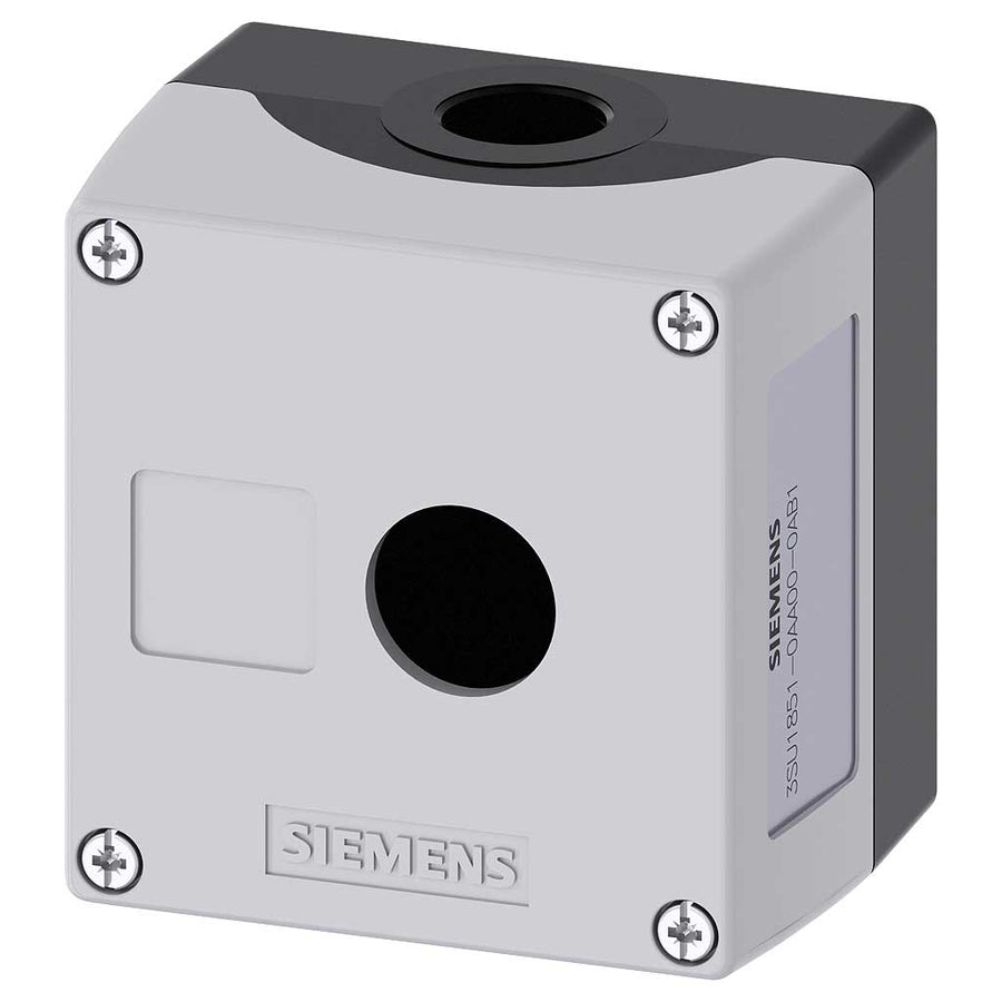 Caja mando 3SU, metal, 22mm, 1 puntos