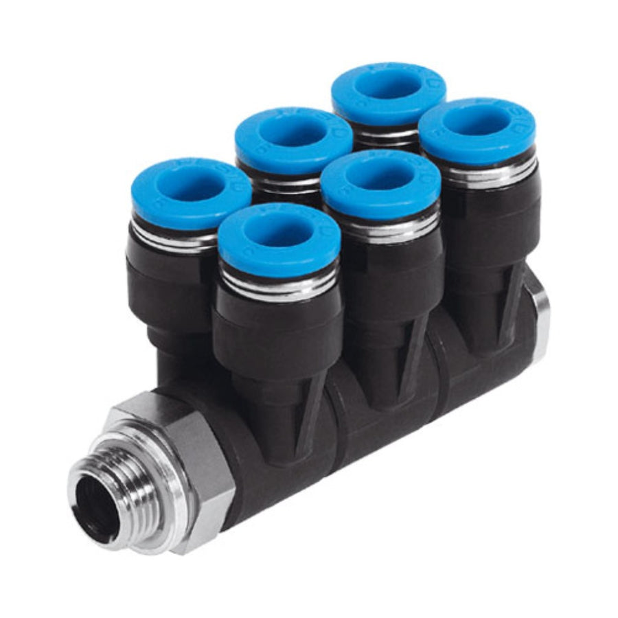Distribuidor múltiple QSLV6-G1/8-8, DN 4 mm