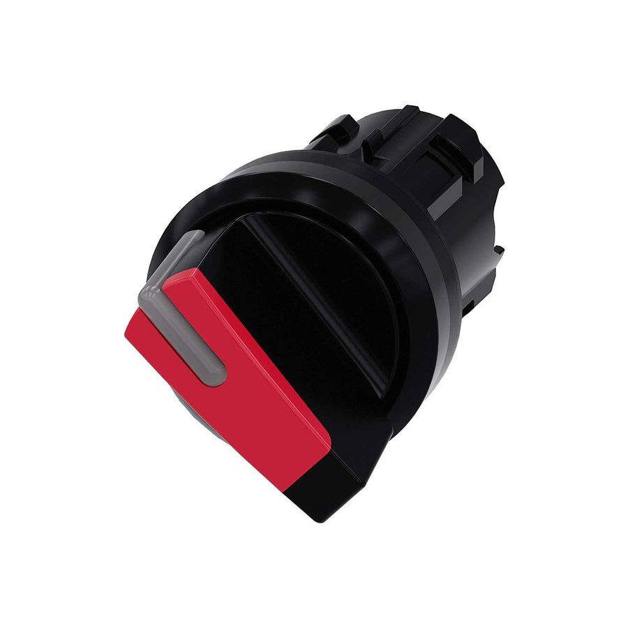 Cabeza selector 3SU, 22mm, plástico, rojo, selector
