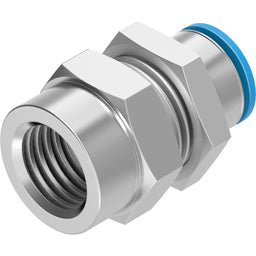 Racor pasamuros enchufable QSSF-1/4-1/4-U, DN 5,3 mm