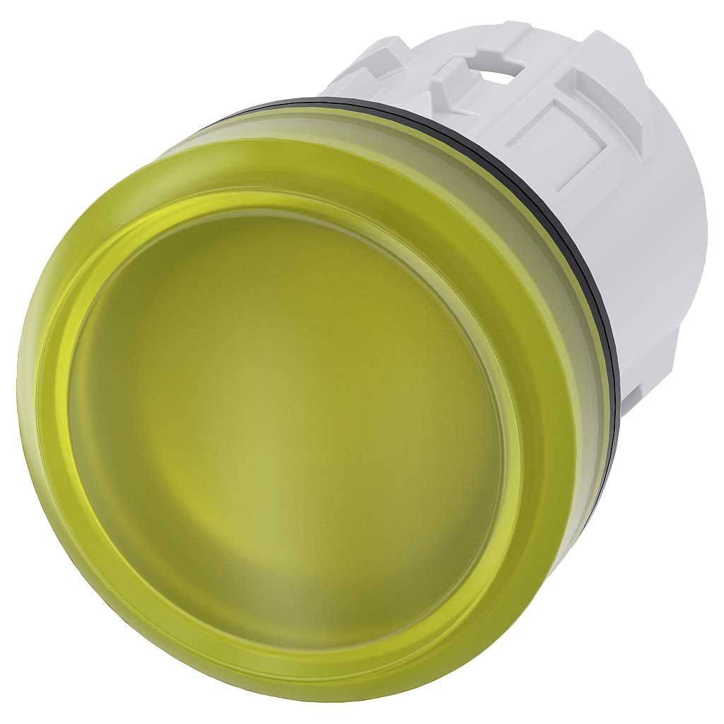 Cabeza pulsador 3SU, 22mm, plástico, amarillo