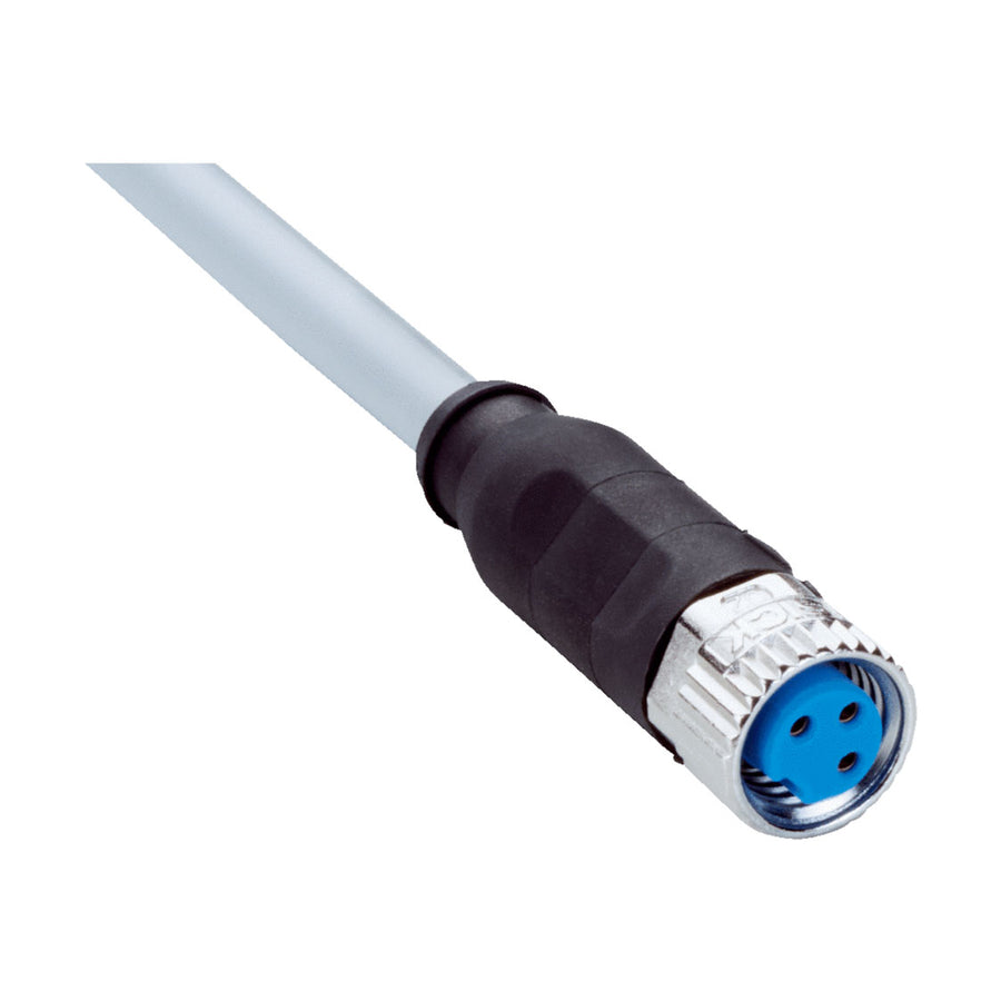 Cable sensor YF8, hembra M8 3P cod.A, abierto, sin apant., 20m 3H PVC
