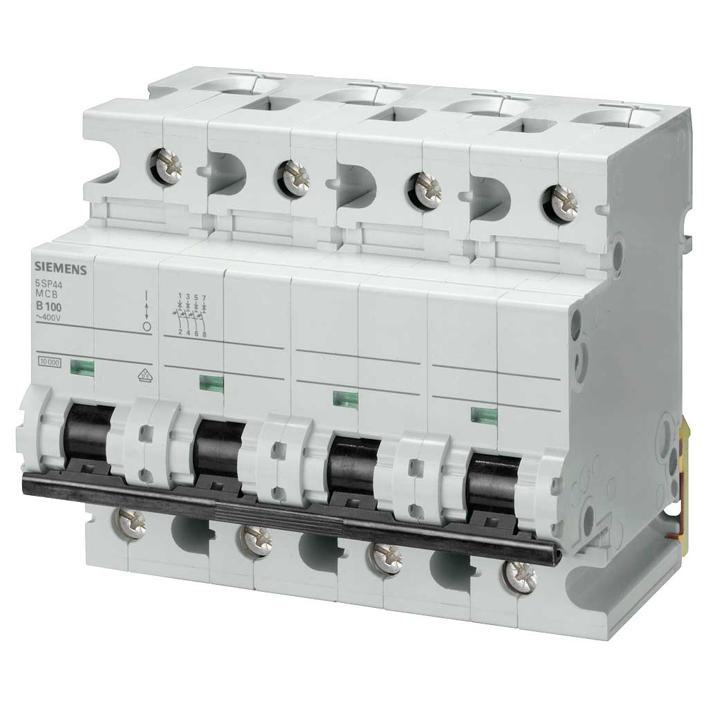 Magnetotérmico 400V 10kA, 4 polos, C, 100 A, T=70 mm
