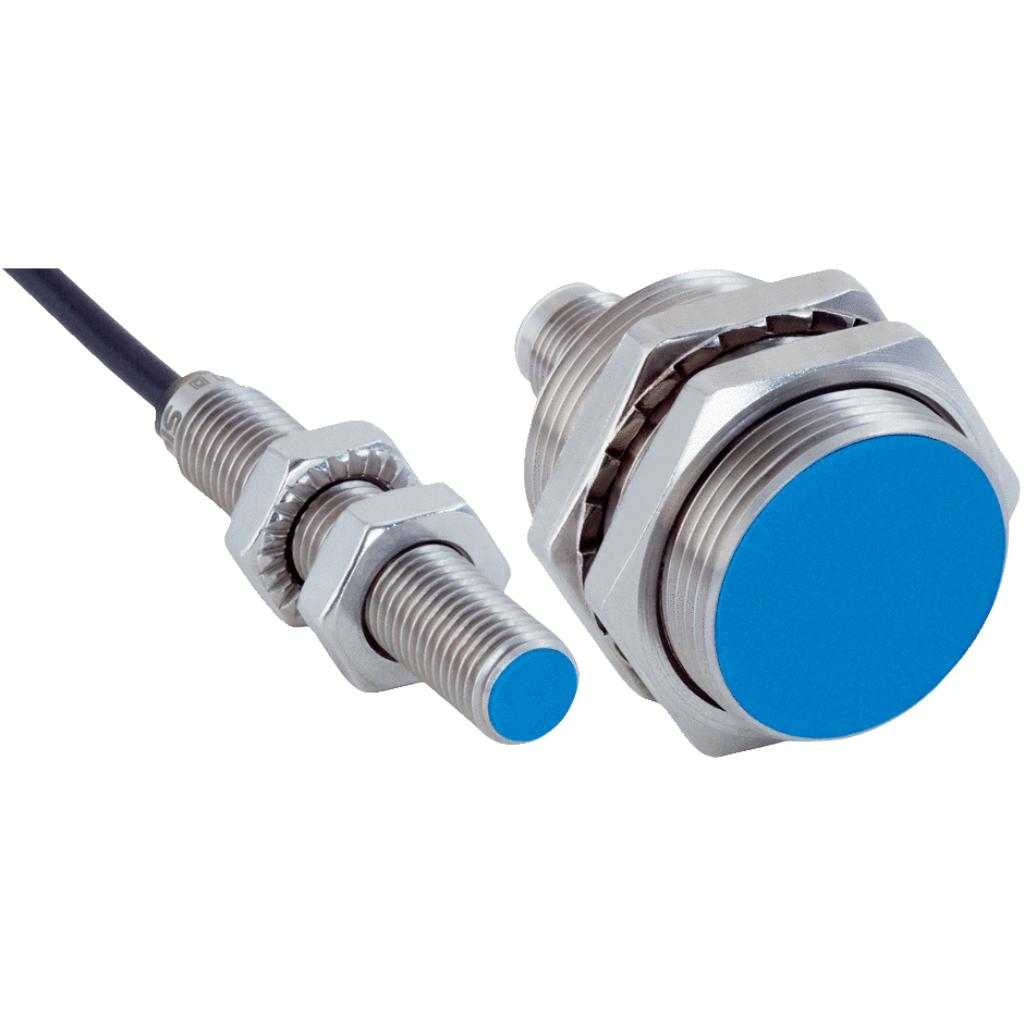 Inductivo IMB12, NO, Sn=8 mm corto, no enrasado, C.c. 2 hilos, cable 2 m